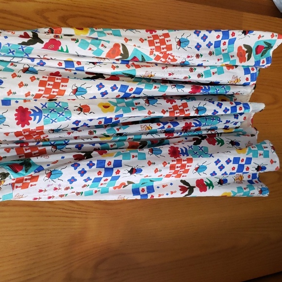 Miss Lulo Insect and Floral Tiles Heidi Dress. NWOT. 1X. Modern Millie. Linen. - Picture 14 of 14